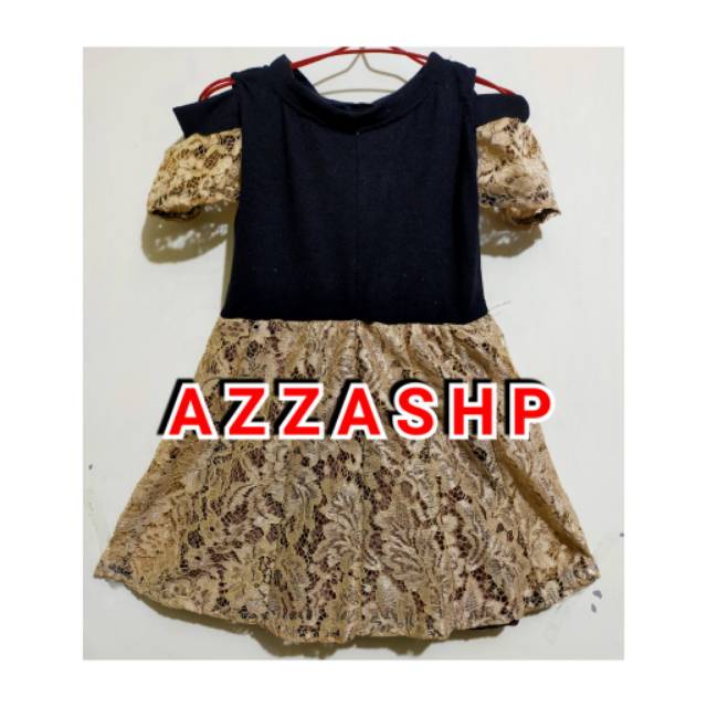 DRESS BROKAT SABRINA ANAK UMUR 1-3 THN