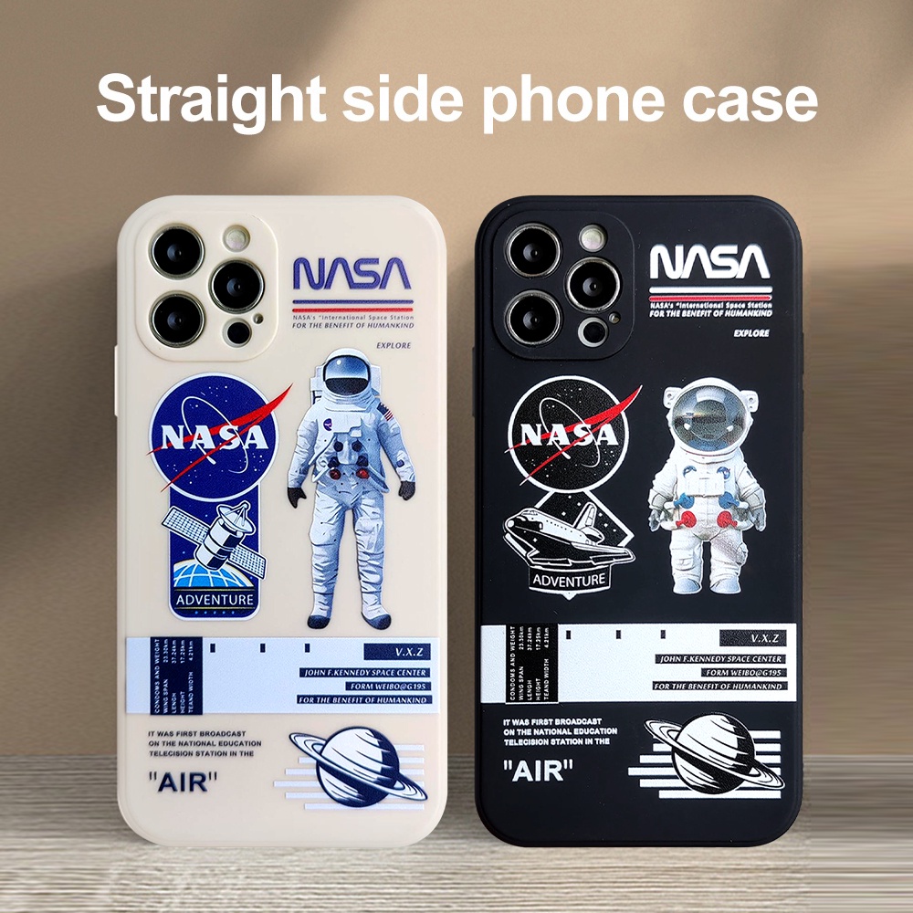 Casing Softcase Xiaomi Redmi 10 9A 9C NFC 9 9T Mi POCO M3 POCO X3 Pro Redmi Note 9 Note 10 Note 8 Note 10s 10 Pro Max Plus Motif NASA Astronaut