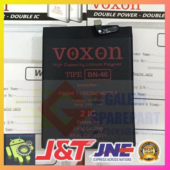 BATERAI XIAOMI REDMI 7 / NOTE 6 / NOTE 8 / BN 46 / BN46 / BN-46 VOXON DOUBLE POWER