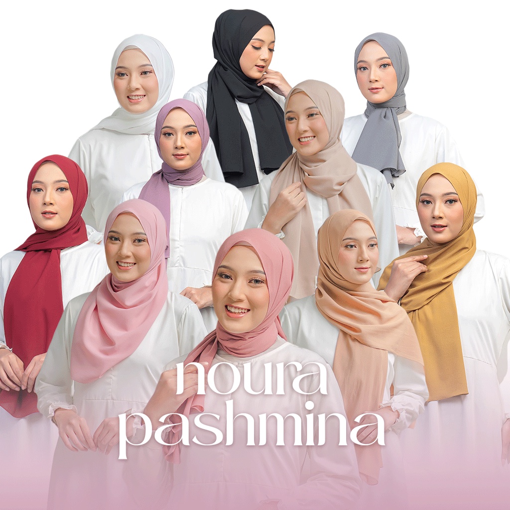 NOURA PASHMINA (BELI 3 FREE 1) - ODELIA HIJAB