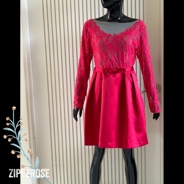 RED VLTN Lace Dress #0162