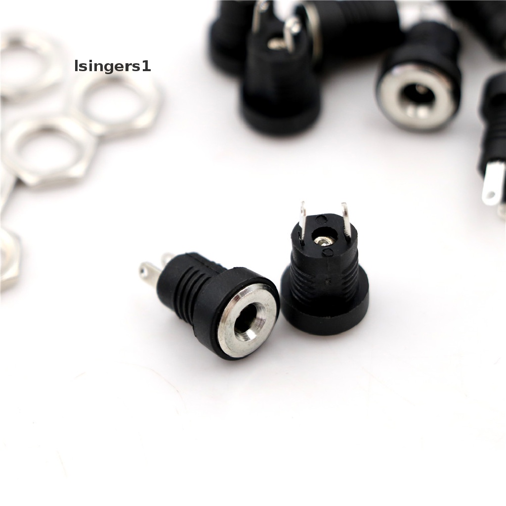 (lsingers1) 10pcs Soket Jack Power DC Female 3.5x1.35mm