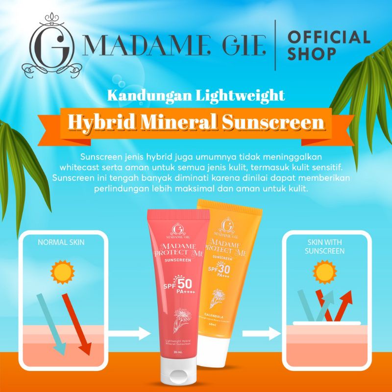 Sunscreen madam gie (terlaris)/ madam gie sunscreen spf 30