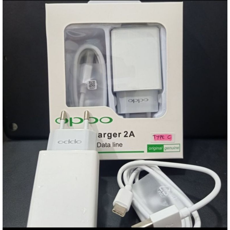 charger oppo A5 -2020 type c original 100%