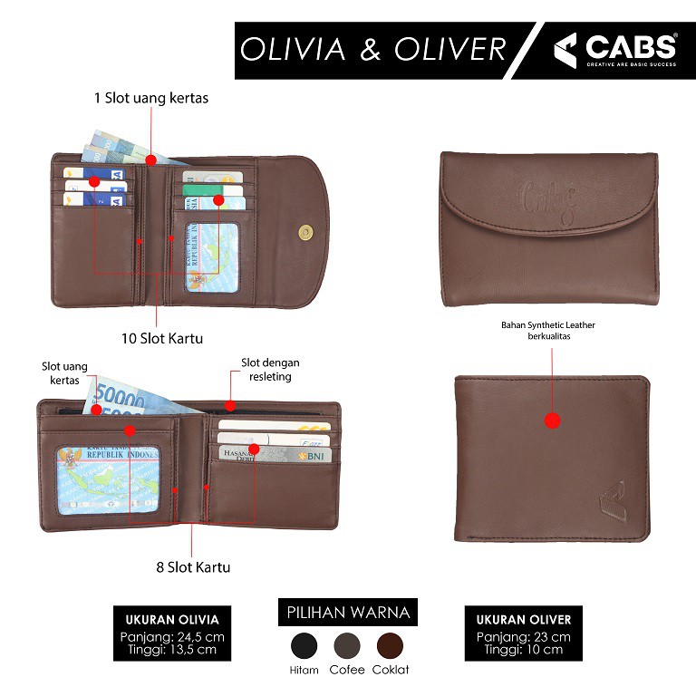 CABS -  DOMPET WANITA TYPE OLIVIA BERKUALITAS