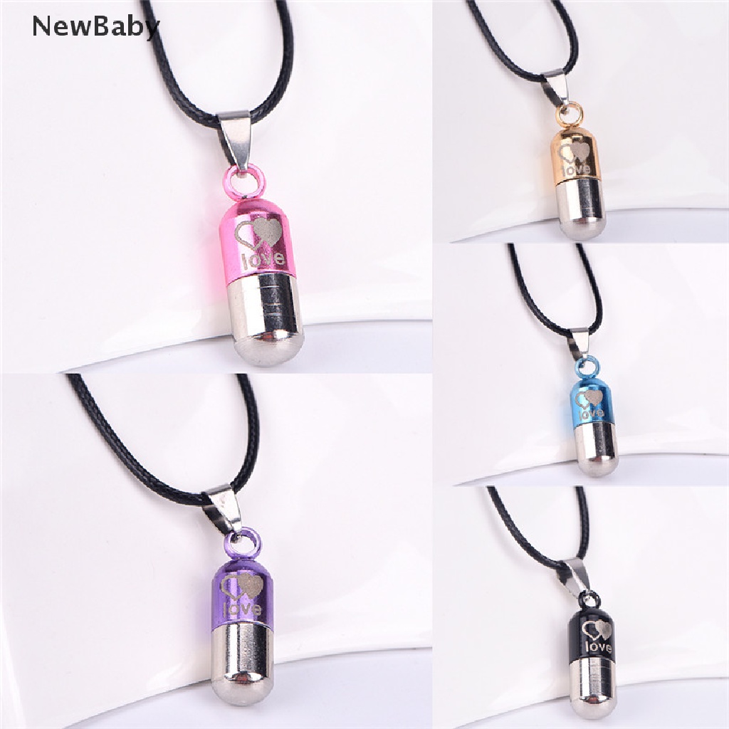 Kalung Liontin Holder Abu Kremasi Bahan Metal Ukuran Mini Untuk Kenangan Bayi