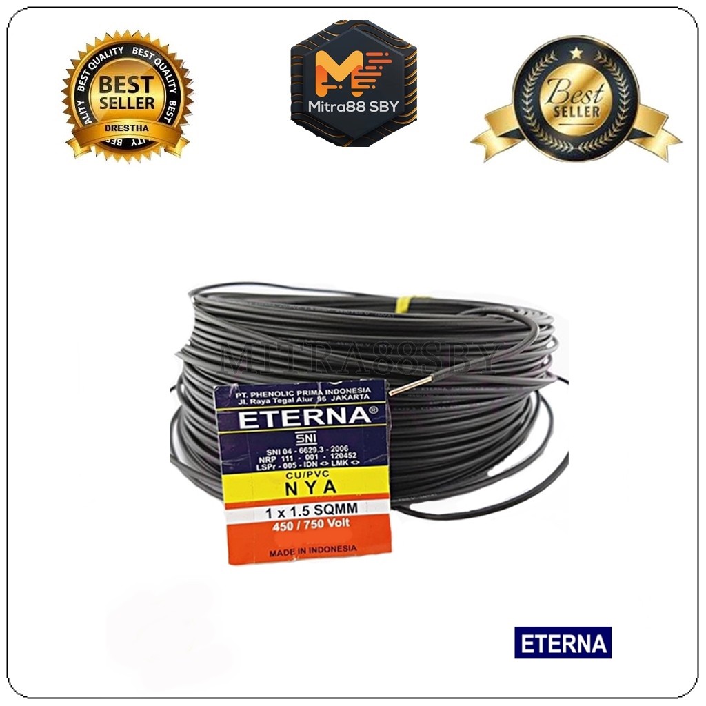 Mitra88sby kabel NYA 1x1,5x50m eterna dan extrana