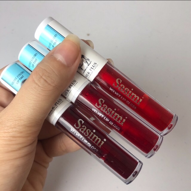 [TERMURAH!!] JUAL LIPTINT LIPGLOSS SASIMI SAPI | LIPTINT MILK PLUS KOREA | LIPTINT NATURAL | LIPSTIC