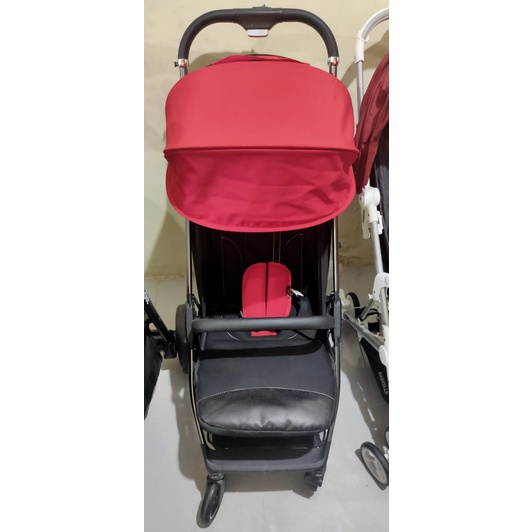 Babyelle Magic S629 Stroller Lipat Otomatis Baby Elle Kereta Dorong Anak Bayi Travelling - Red