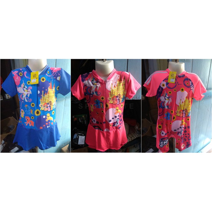  Baju  Renang  Anak  Perempuan  7 10 thn Motif Little Pony 