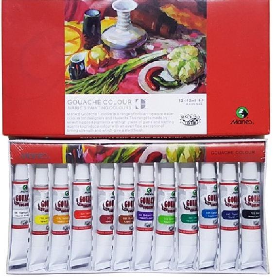 

*****] MARIES GOUACHE COLOR SET 7312B 12COLOURS
