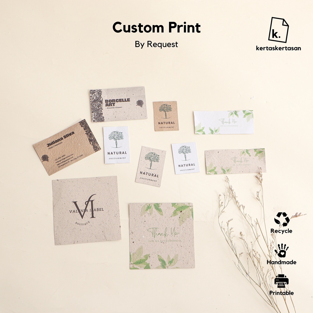 

Jasa print kertas daur ulang A4 A5 A6 A7