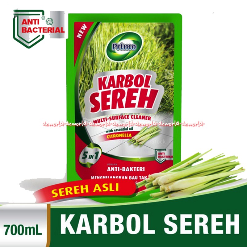 Primo Karbol Sereh Multi Surface Cleaner Citronella Anti Bakteri 700ml