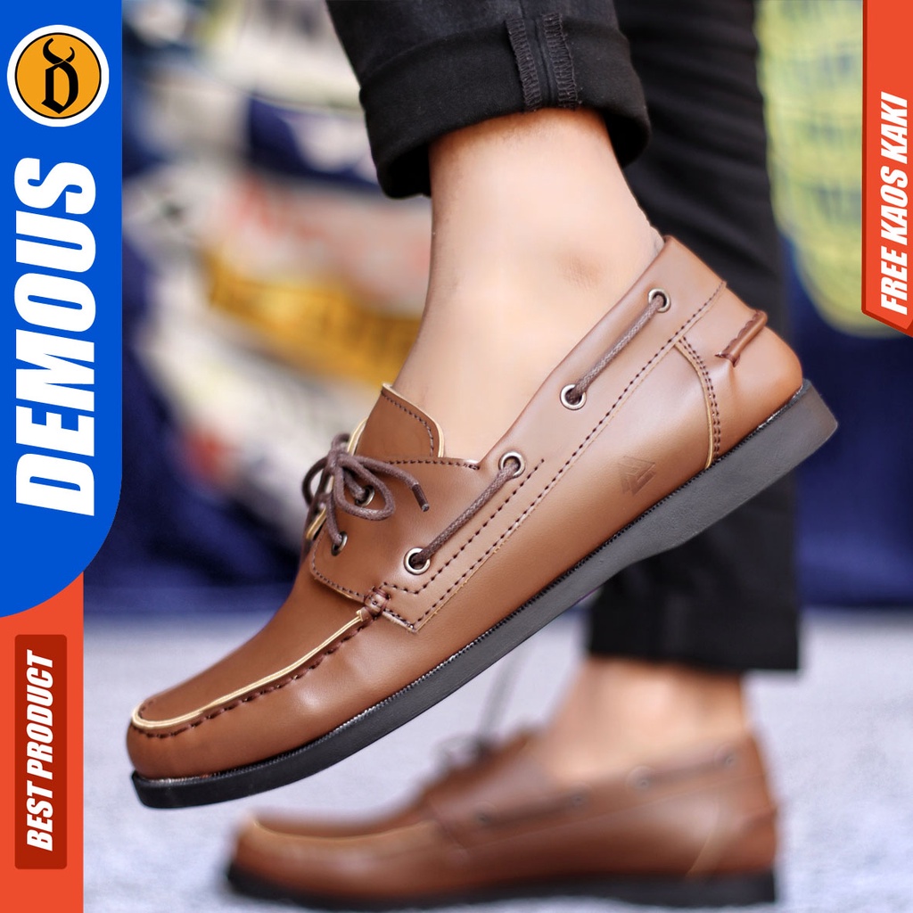 Sepatu Formal Pria Sepatu Casual Pria Kulit Pu Tali Sepatu Pantofel Kerja Kantor Kuliah Kondangan Sepatu Hitam Pria DEMOUS VALIANZ