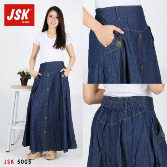 Rok Panjang JSK Jeans Original JEANS