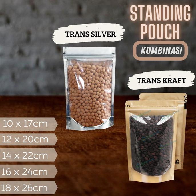 STANDING POUCH ZIPLOCK KOMBINASI TRANSPARAN FULL WINDOW