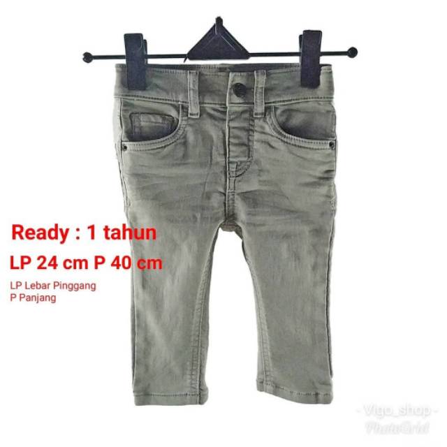 Celana jeans anak laki laki 1 tahun Cat n Jack abu abu jeans panjanv anak cowok celana anak