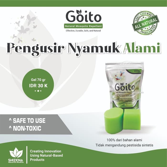 Goito Natural Gel dan Spray pengusir nyamuk ampuh alami praktis aman