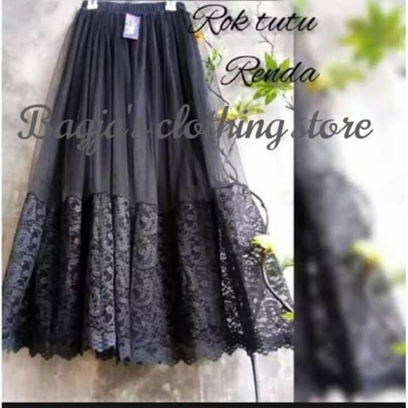 ROK TUTU RENDA BAWAH DEWASA