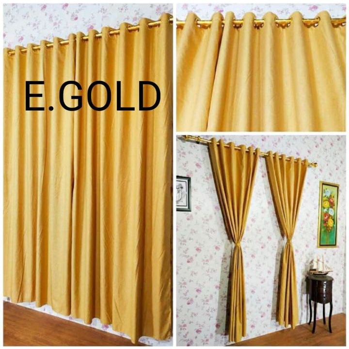 Gorden Emboss Smokring Motif Cantik 12 Lubang Ring Ukuran 135x230cm