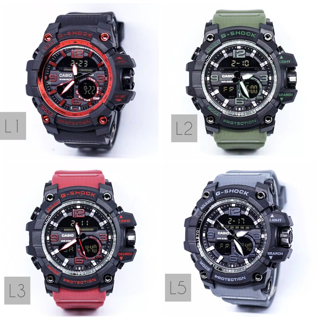 COD JAM TANGAN PRIA SPORT SHOCK DUALTIME TYPE JG - 2060