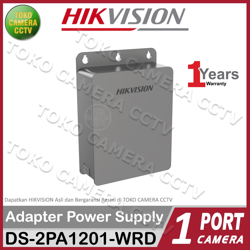 ADAPTOR POWER SUPPLY PSU 1 CAMERA CCTV HIKVISION DS-2PA1201-WRD