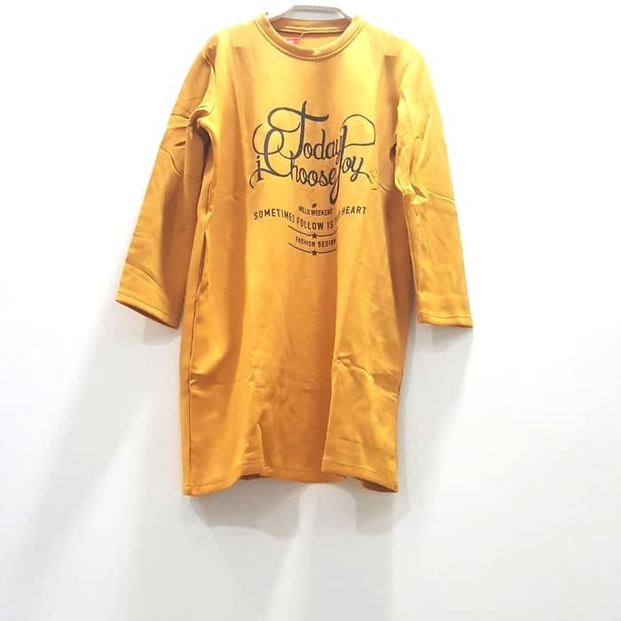 tunik kaos muslim wanita - Orange