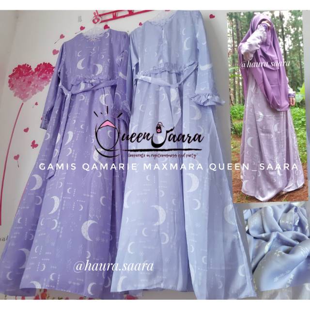 Gamis Qamari Tanpa Khimar Shopee Indonesia