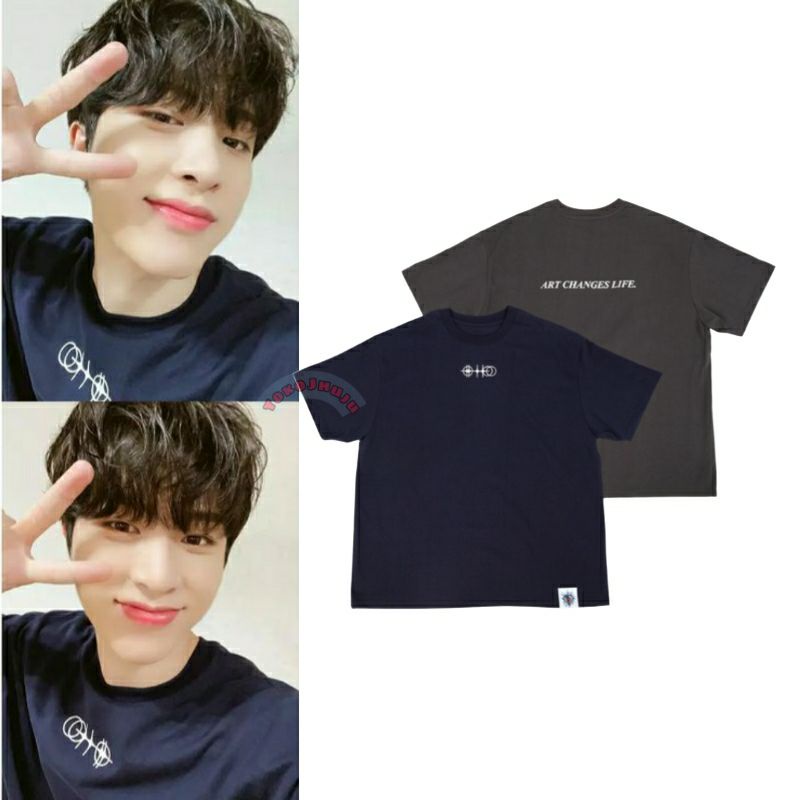 Baju Kaos Treasure So Junghwan style ART CHANGES LIVE sablon belakang + logo depan