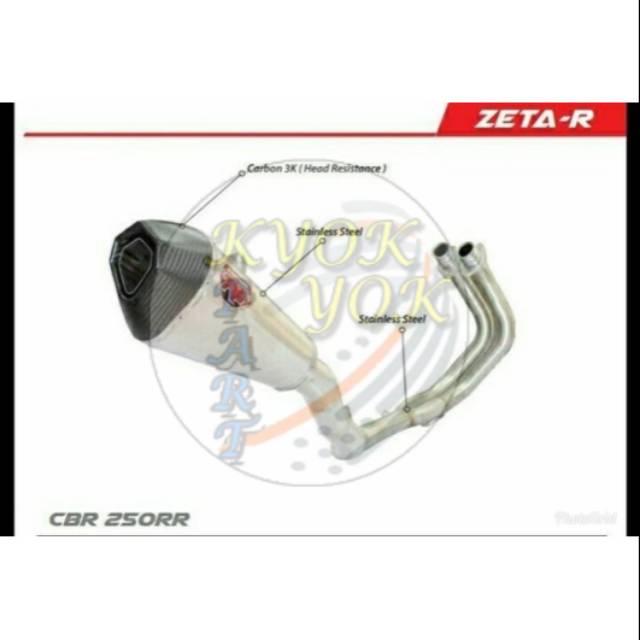 Knalpot Muffler NEW CBR 250 RR R9 Zeta R 165102