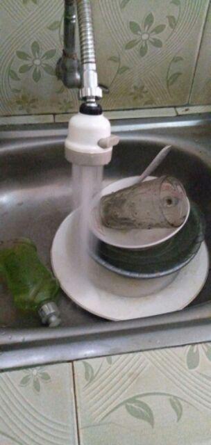 Sambungan Kran Wastafel Cuci Piring Shower 360 Derajat 3 Mode Spray