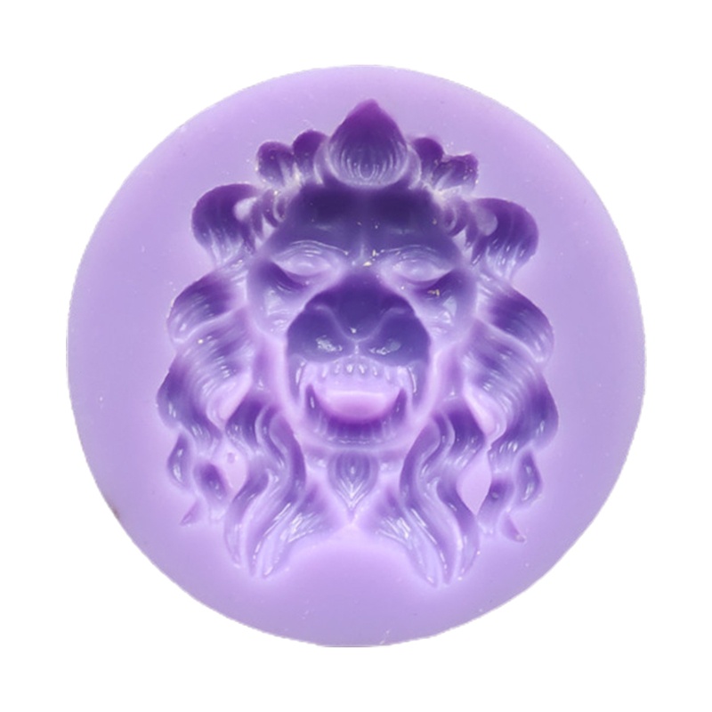 SIY  Lion Head Mold Silicone Epoxy Resin Casting Mold Ornament Jewelry Making Tools