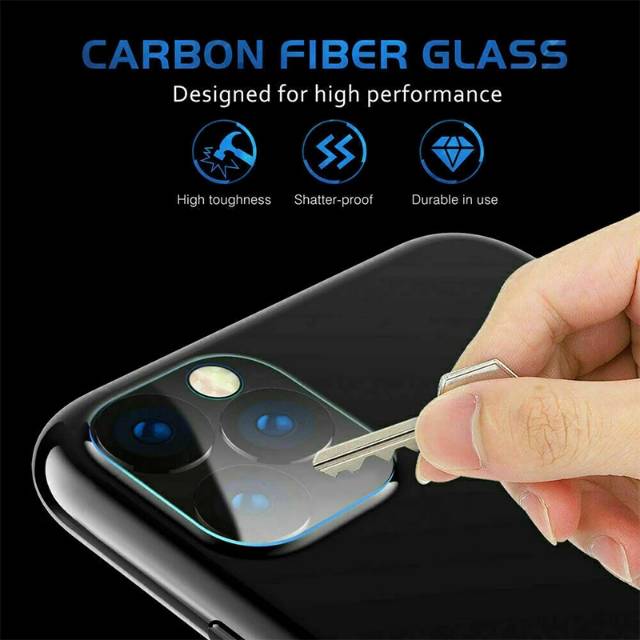 Tempered Glass Camera lensa iPhone 11 Pro TG Anti Gores Kaca kamera belakang Premium