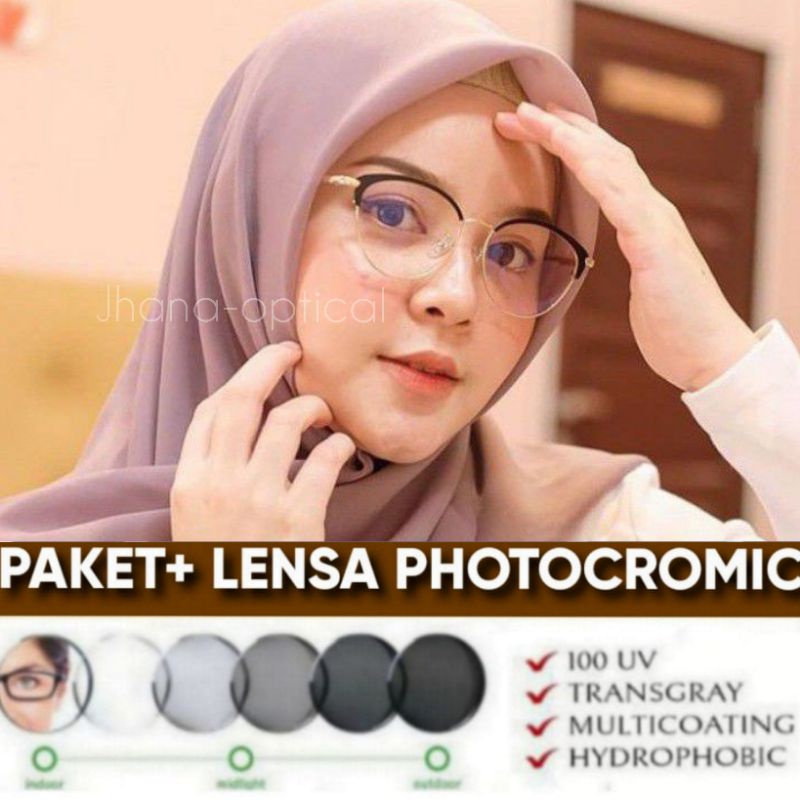 KACAMATA PHOTOCROMIC  Terbaru/gratis lensa photocromic // kacamata wanita