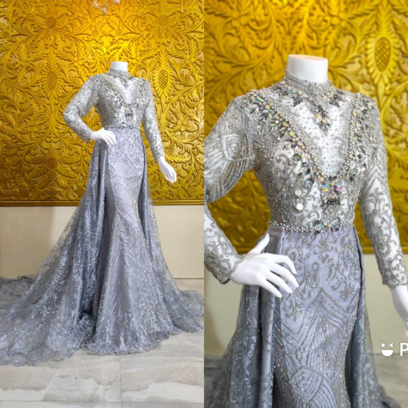 GAUN SLIM MEWAH PREMIUM//GAUN PENGANTIN TERBARU//GOWN MASA KINI