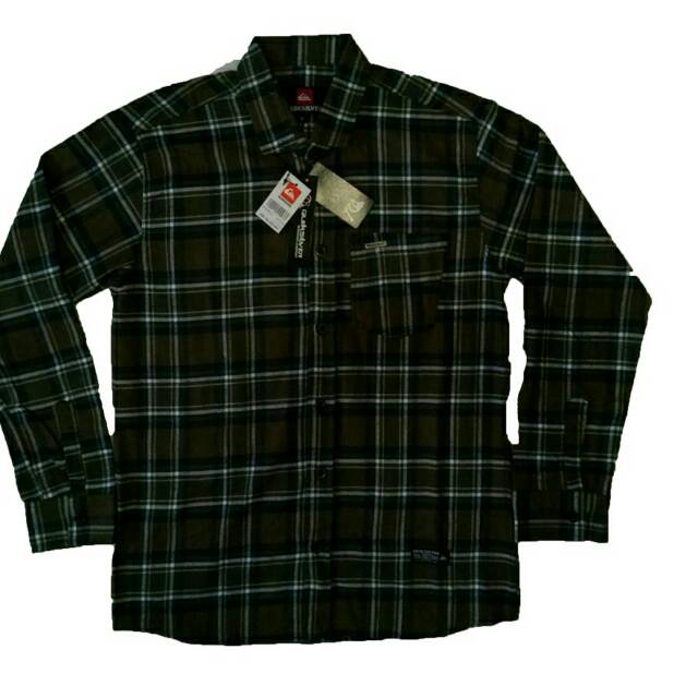 Kemeja Panjang Hem Flanel Distro Quiksilver