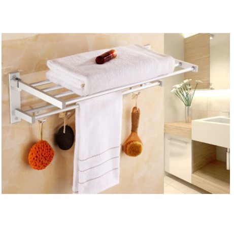 Rak Dinding Kamar Mandi Rak Dinding Aluminium Towel Hanger