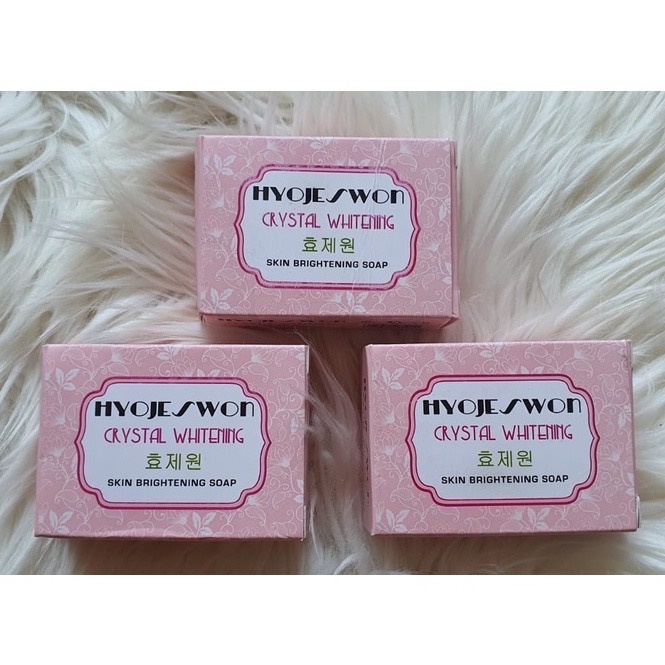 Hyojeswon Sabun Pemutih Badan dan Kulit Wajah Original BPOM Sabun Mandi Korea Prime Crystal Skin Brightening Soap Glowing