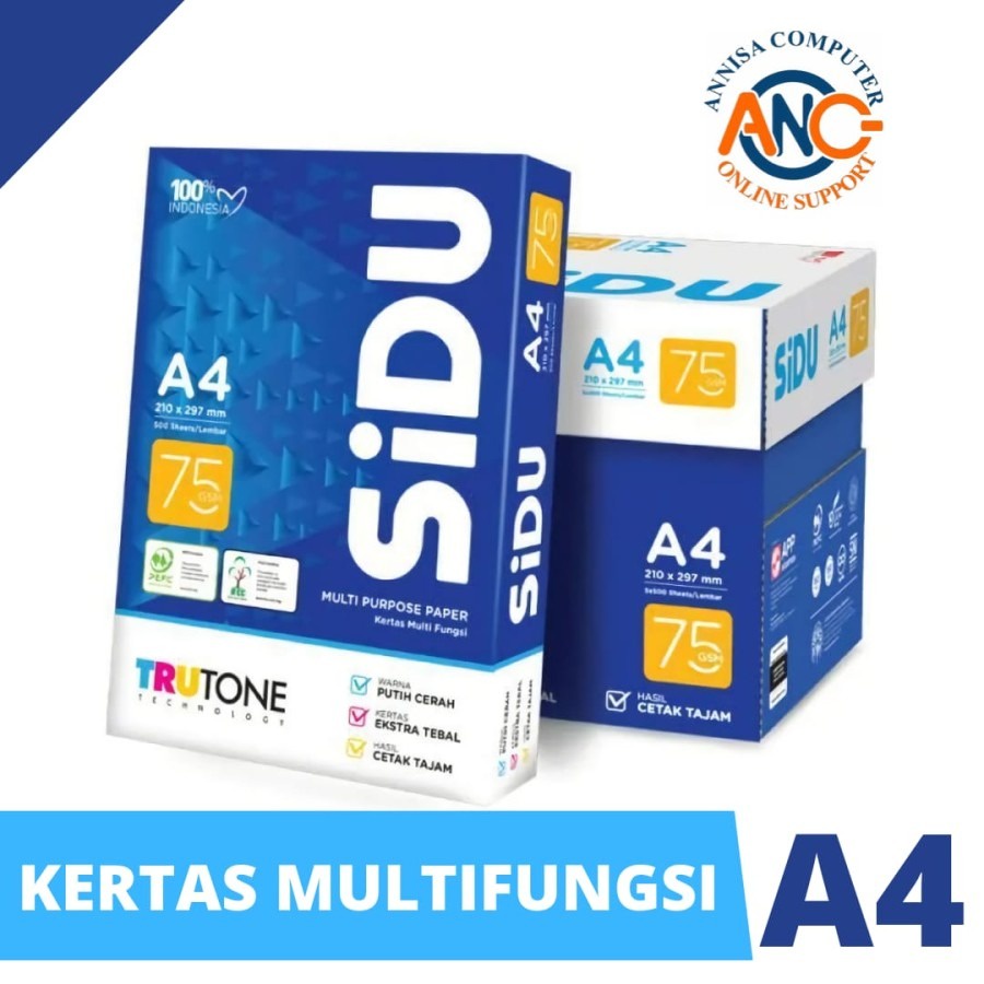 

Kertas HVS A4 SINAR DUNIA 75 gsm - 1 Rim 500 Lembar Original / Murah