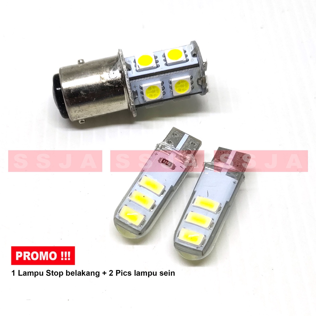 PROMO-1 SET LAMPU STOP REM BELAKANG MODE KEDIP+2 PCSLAMPU SEIN/SEN JELY