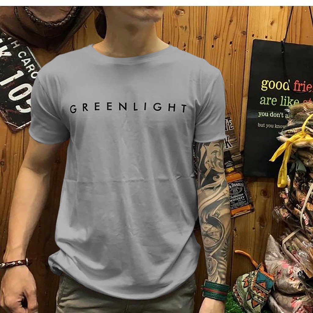 BS//TERLARIS//BAJU KAOS GREEN LIGHT//T-SHIRT TANGAN PENDEK//FASHION DISTRO PRIA//GOOD QUALITY