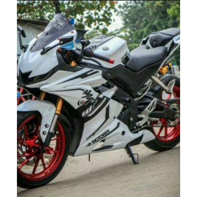 Jual decal R15 v3 stiker full body R15 putih simple | Shopee Indonesia