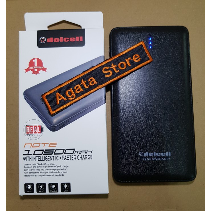 Powerbank Delcell Note 10500 Mah Reall Capacity
