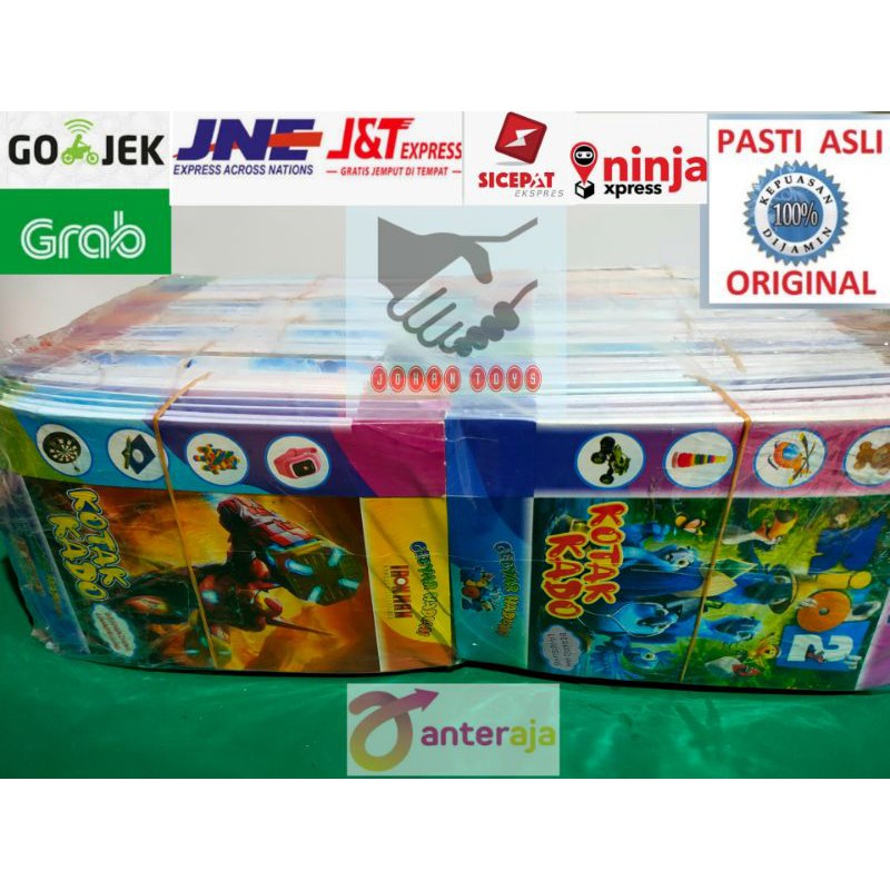 Mainan Kotak Kado Jumbo 9,5×3×13CM isi 500 Pcs