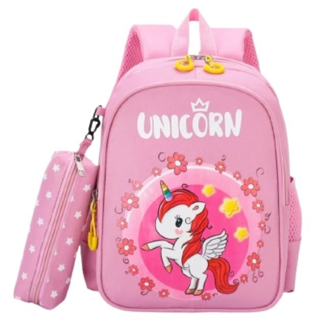 AK Tas Ransel Anak Karakter Bag Backpack Mini Motif Cartoon Unicorn Cute Ransel Anak Sekolah TK SD PAUD BISA COD