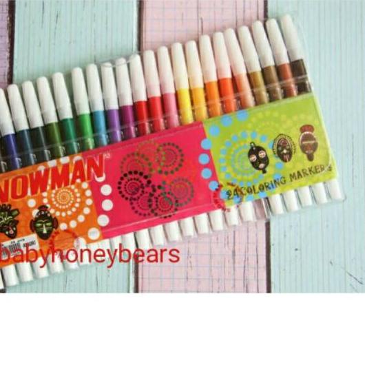 

Baru⭐ Spidol Snowman Coloring Marker 24 Warna PW-24A .,.,.,.,
