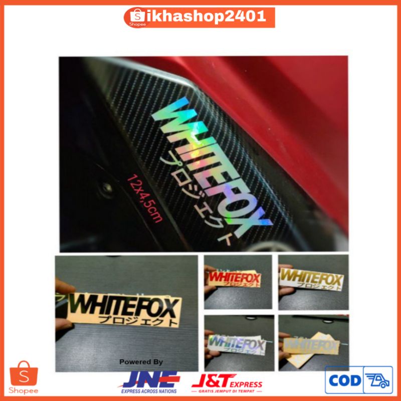 

MURAH Sticker Whitefox kanji stiker cutting / COD