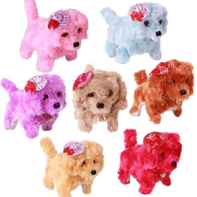 Boneka Anjing Jalan / Mainan Boneka Anjing Gerak / Mainan Anjing Gerak