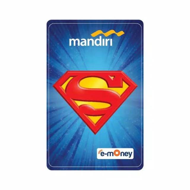 Mandiri eMoney SUPERMAN ORI /Like eTOLL Tapcash Flazz or Brizzi