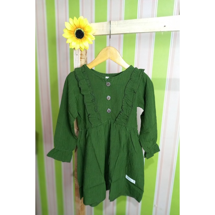 Dress anak Cringkle  Dress perempuan Cringkle dress anak  Dress anak Cringkle